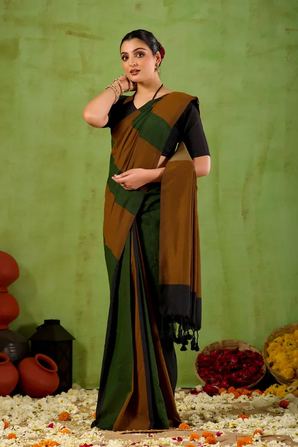 Green_Handloom_Khadi_Cotton_Saree