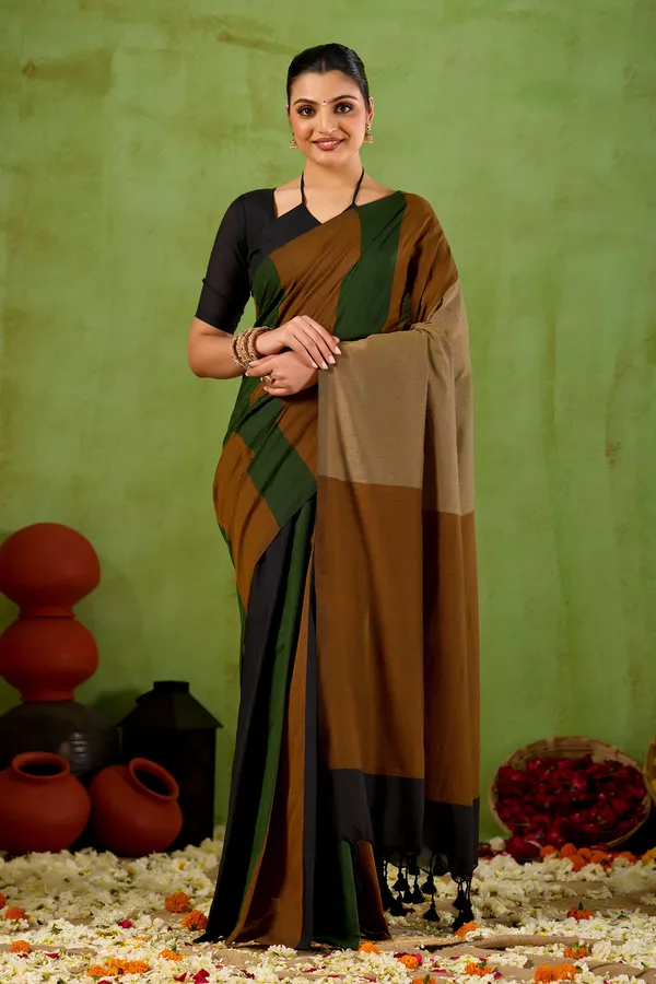 Green_Handloom_Khadi_Cotton_Saree