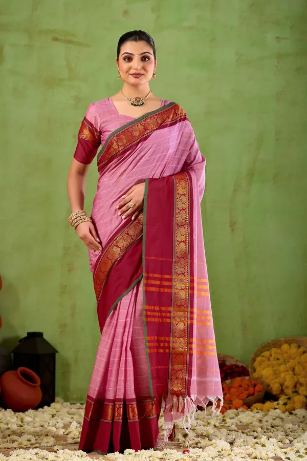 Pink_Narayanpet_Mercerized_Cotton_Saree