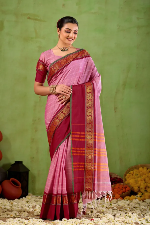 Pink_Narayanpet_Mercerized_Cotton_Saree