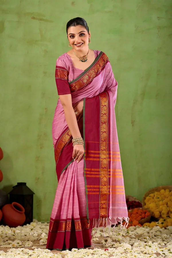 Pink_Narayanpet_Mercerized_Cotton_Saree
