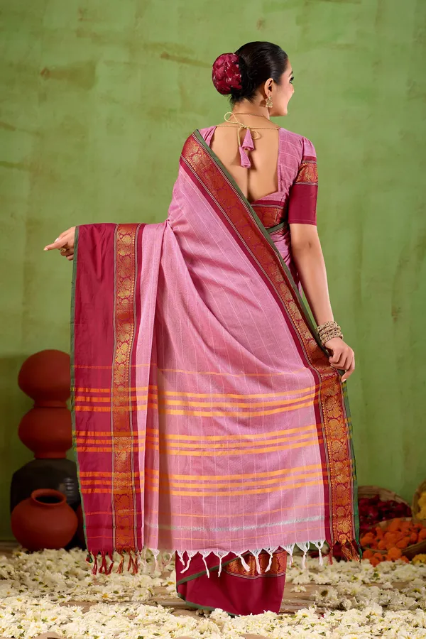 Pink_Narayanpet_Mercerized_Cotton_Saree