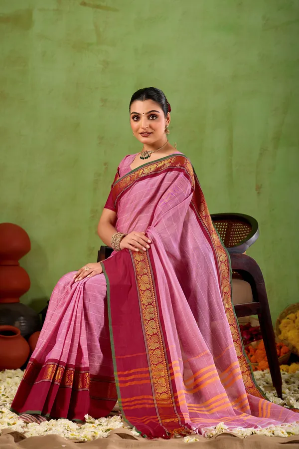 Pink_Narayanpet_Mercerized_Cotton_Saree