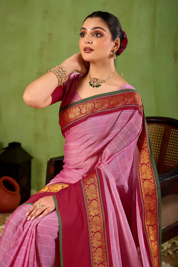 Pink_Narayanpet_Mercerized_Cotton_Saree