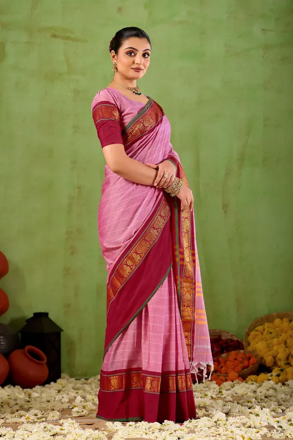 Pink_Narayanpet_Mercerized_Cotton_Saree