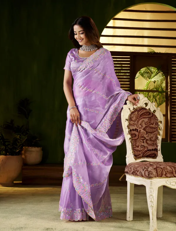 Lavender_Jimmy_Choo_Fabric_Saree_with_Multi_Thread_Embroidered_Work_for_Women