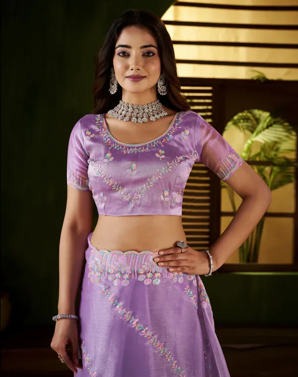 Lavender_Jimmy_Choo_Fabric_Saree_with_Multi_Thread_Embroidered_Work_for_Women