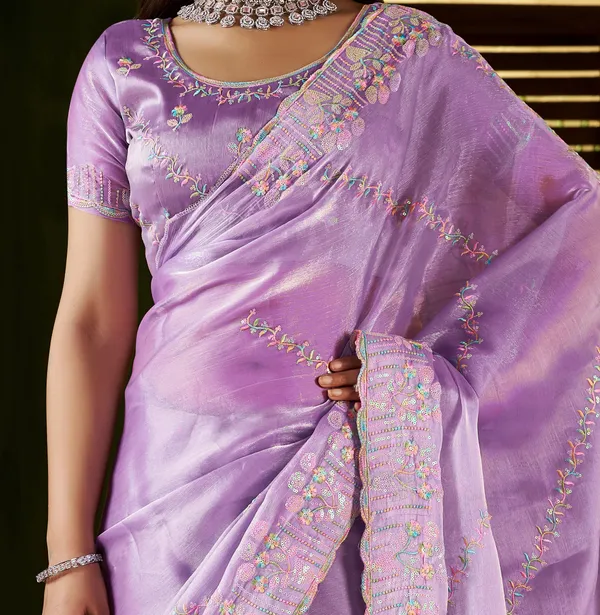 Lavender_Jimmy_Choo_Fabric_Saree_with_Multi_Thread_Embroidered_Work_for_Women