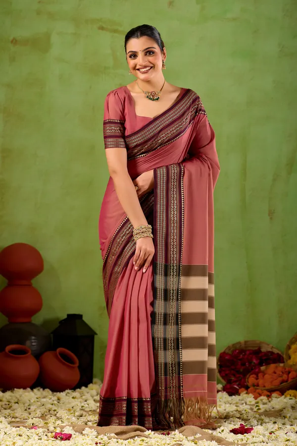 Pink_Narayanpet_Mercerized_Cotton_Saree