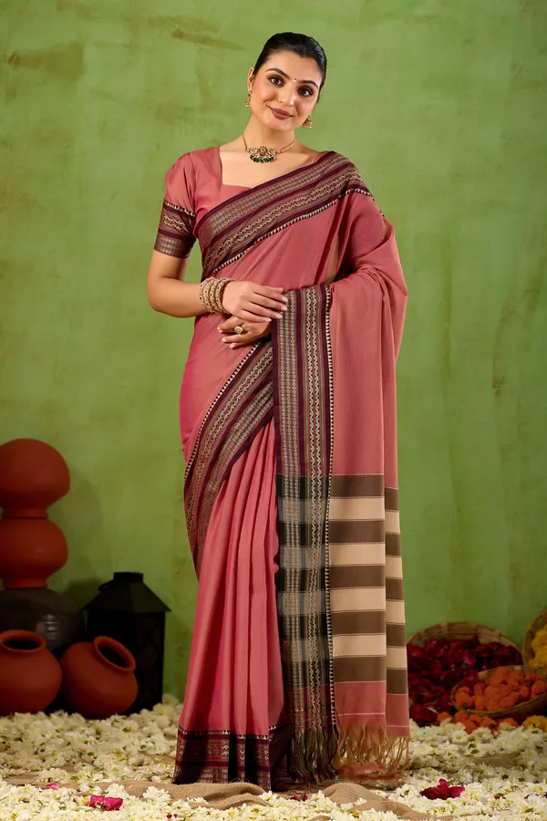 Pink_Narayanpet_Mercerized_Cotton_Saree