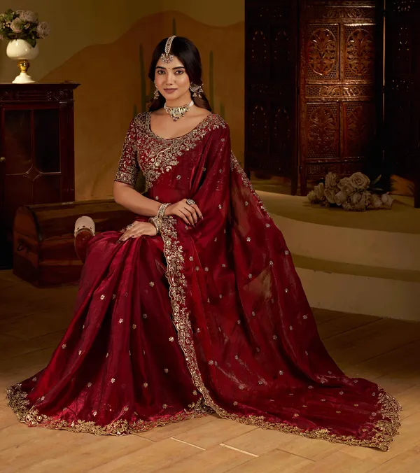 Maroon_Colour_Satin_Silk_Saree_with_Heavy_Embroidery_Work_Blouse_Designer_Wedding_&_Party_Wear_Ethnic_Saree_for_Women