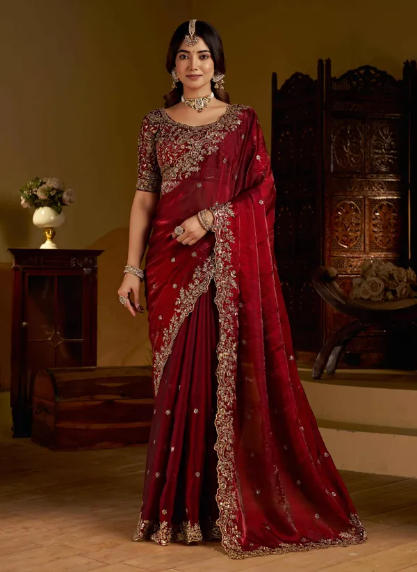 Maroon_Colour_Satin_Silk_Saree_with_Heavy_Embroidery_Work_Blouse_Designer_Wedding_&_Party_Wear_Ethnic_Saree_for_Women