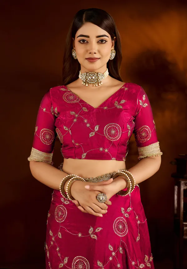 Pink_Satin_Silk_Saree_with_Heavy_Embroidered_Work