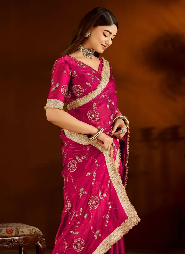 Pink_Satin_Silk_Saree_with_Heavy_Embroidered_Work