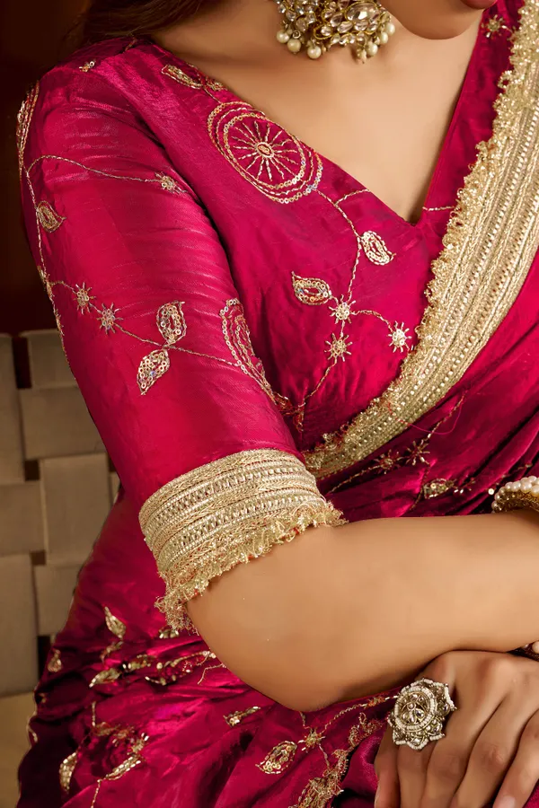 Pink_Satin_Silk_Saree_with_Heavy_Embroidered_Work