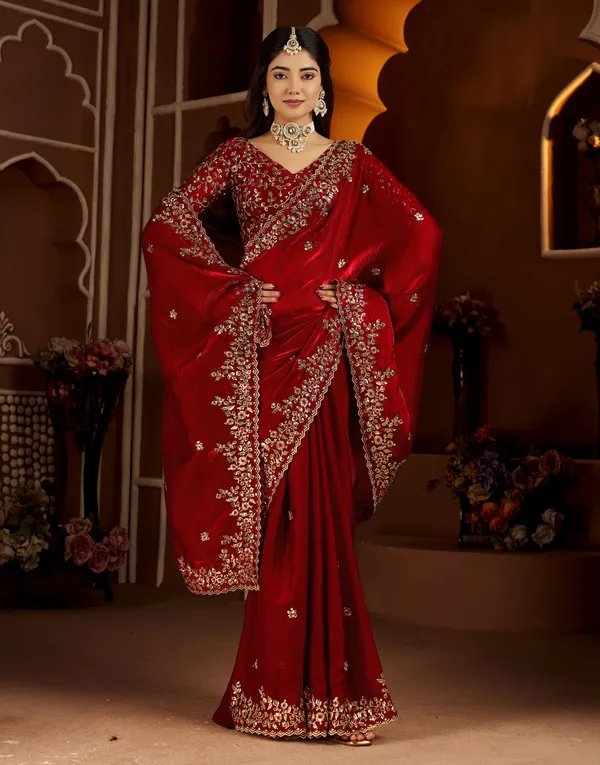 Red_Colour_Satin_Silk_Saree_with_Heavy_Embroidery_Work_Blouse_Designer_Wedding_&_Party_Wear_Ethnic_Saree_for_Women