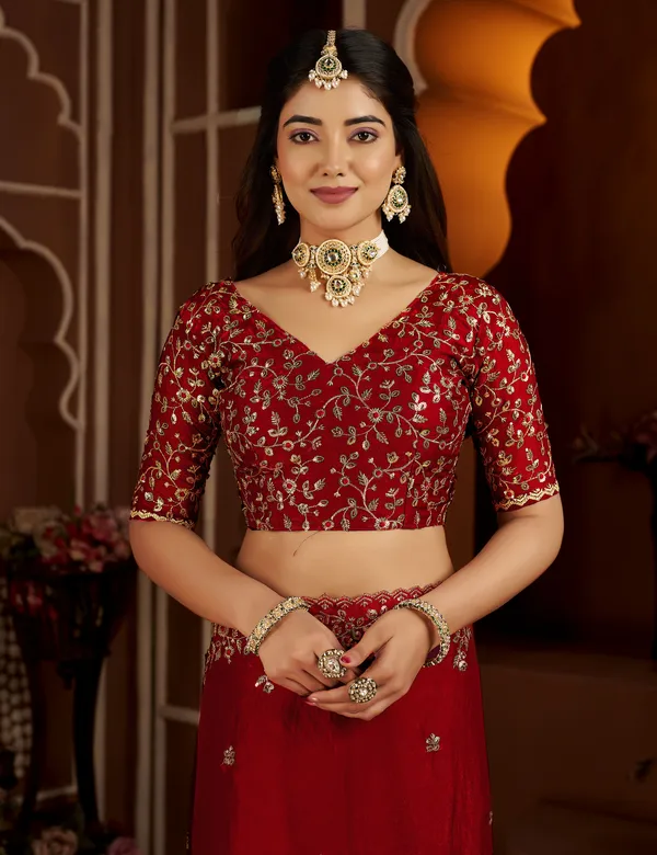 Red_Colour_Satin_Silk_Saree_with_Heavy_Embroidery_Work_Blouse_Designer_Wedding_&_Party_Wear_Ethnic_Saree_for_Women