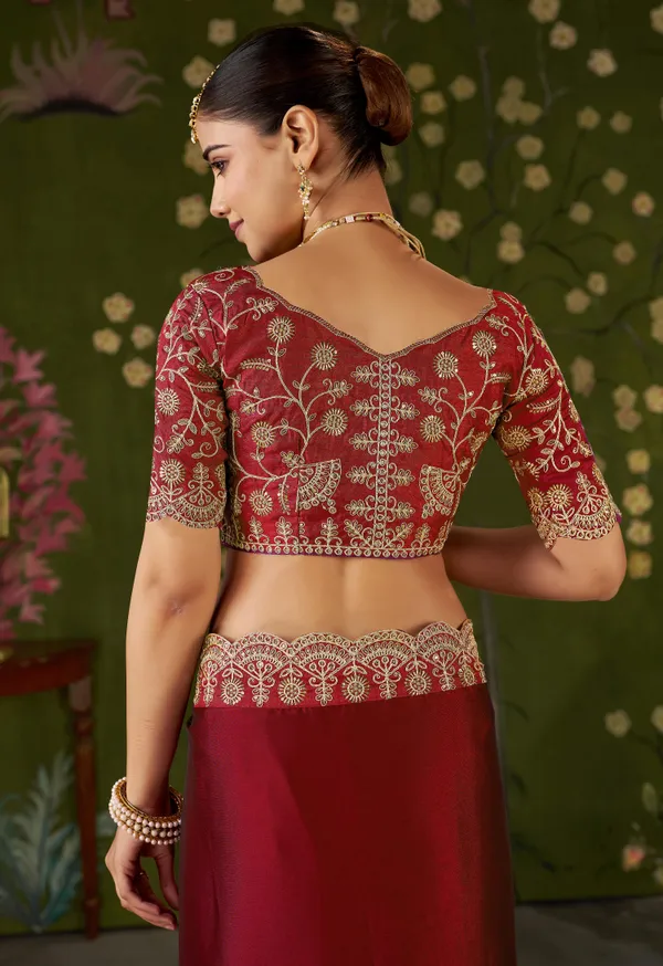 Red_Rangoli_Silk_Saree_with_Embroidered_Designer_Blouse_Piece