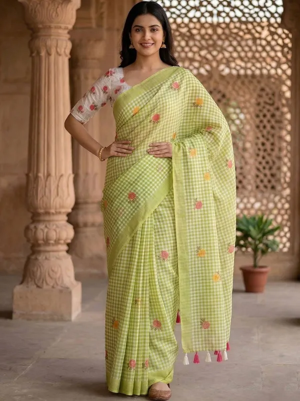 Latest_Linen_Sarees