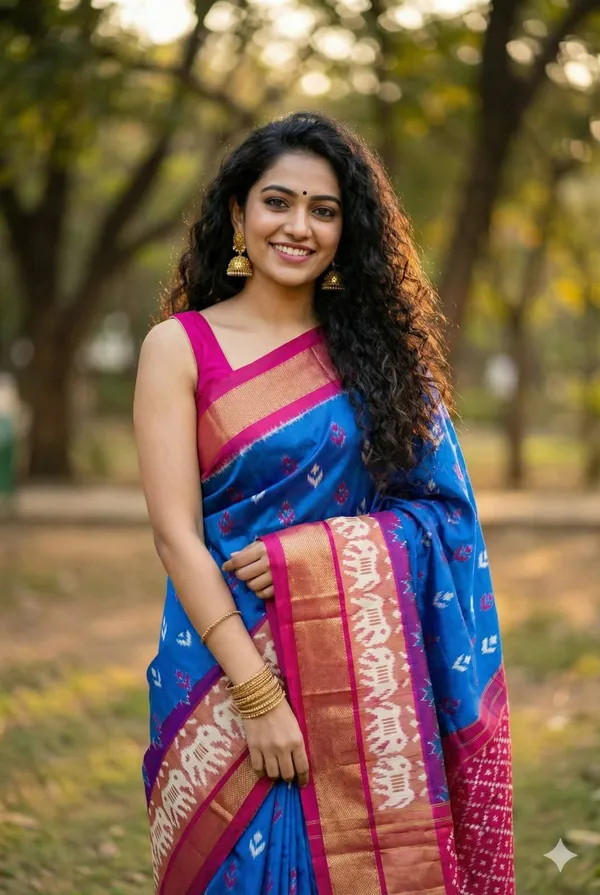 Pochampalli_Designer_Printed_And_Dolla_Silk_Fabric_Saree
