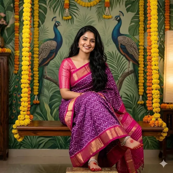 Pochampalli_Designer_Printed_And_Dolla_Silk_Fabric_Sarees