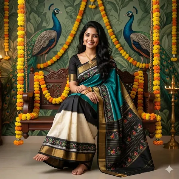 Pochampalli_Designer_Printed_And_Dolla_Silk_Fabric_Sarees