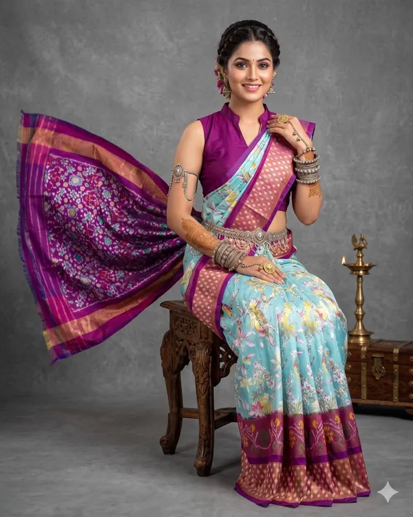 Pochammpalli_Designer_Printed_And_Dolla_Silk_Fabric_Sarees