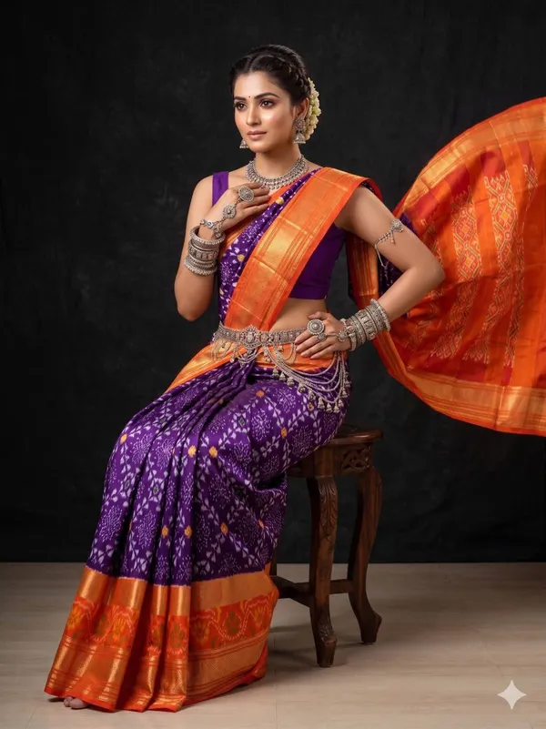 Kalamkari_Designer_Printed_And_Dolla_Silk_Fabric_Sarees