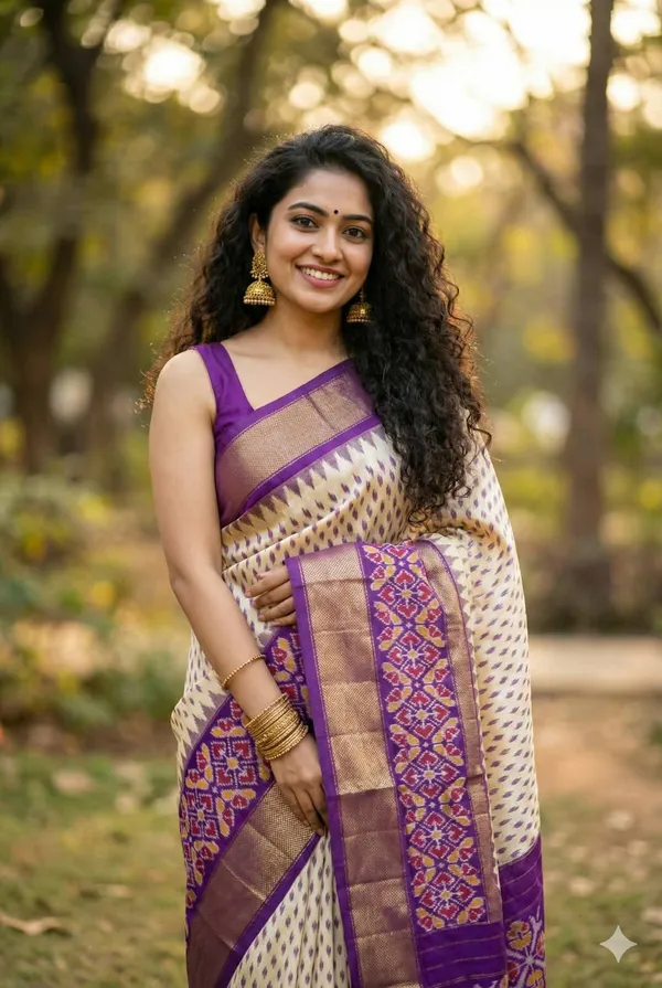 Pochampalli_Designer_Printed_And_Dolla_Silk_Fabric_Saree