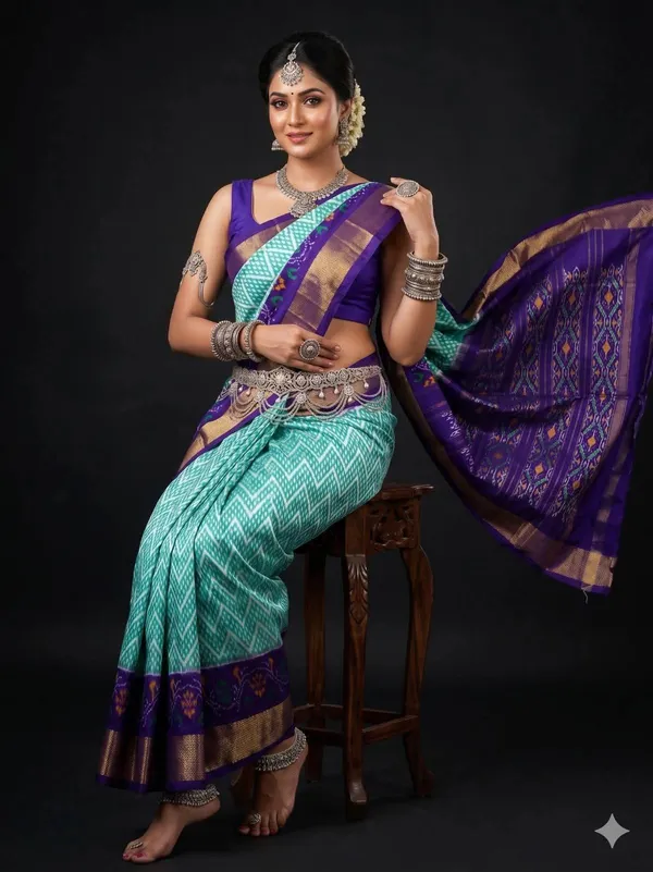 Kalamkari_Designer_Printed_And_Dolla_Silk_Fabric_Sarees