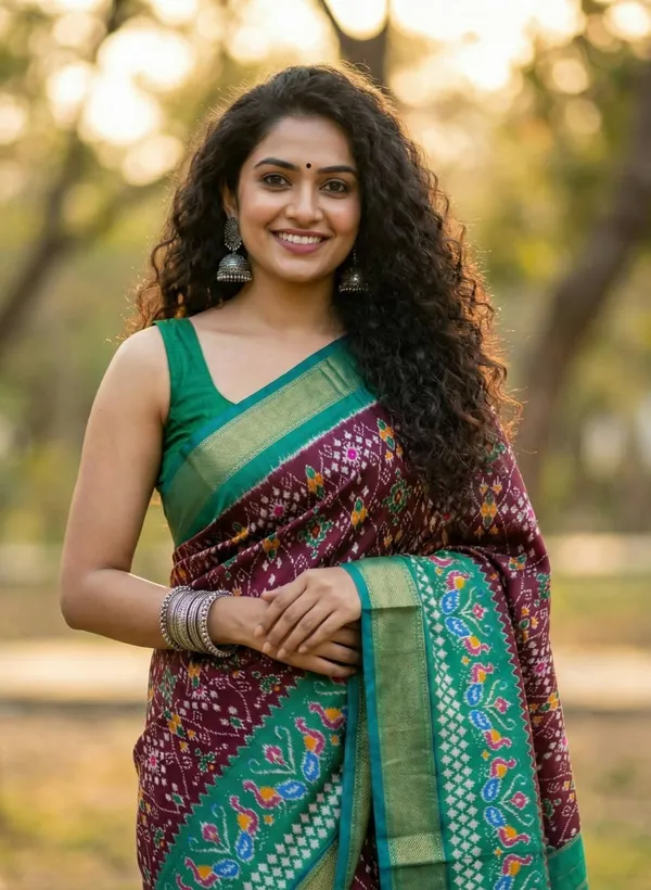 Pochampalli_Designer_Printed_And_Dolla_Silk_Fabric_Saree