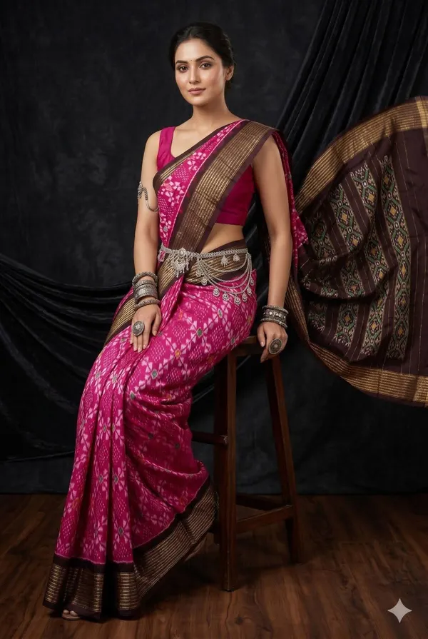 Kalamkari_Designer_Printed_And_Dolla_Silk_Fabric_Sarees