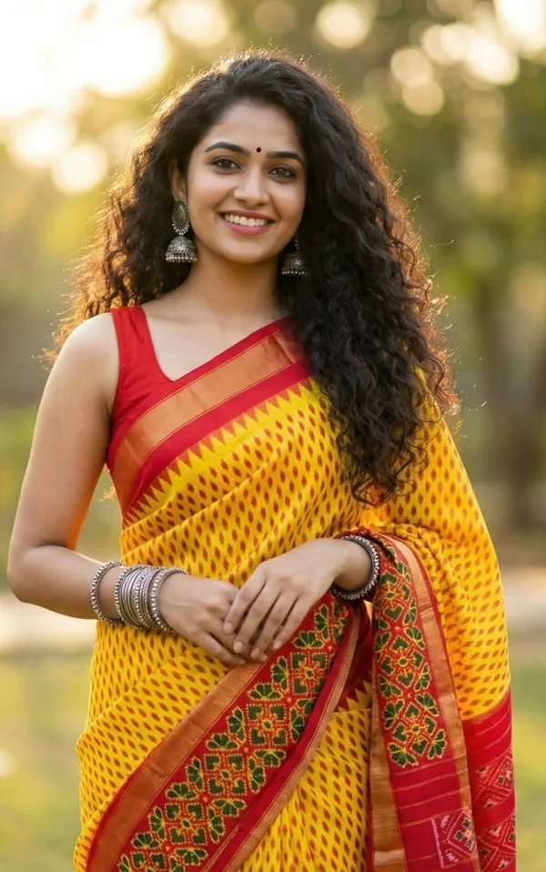 Pochampalli_Designer_Printed_And_Dolla_Silk_Fabric_Saree
