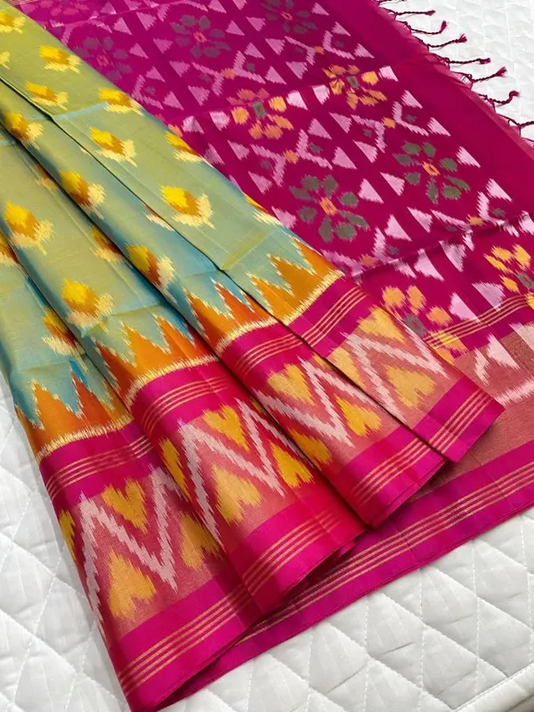 Pochammpalli_Designer_Printed_And_Dolla_Silk_Fabric_Sarees