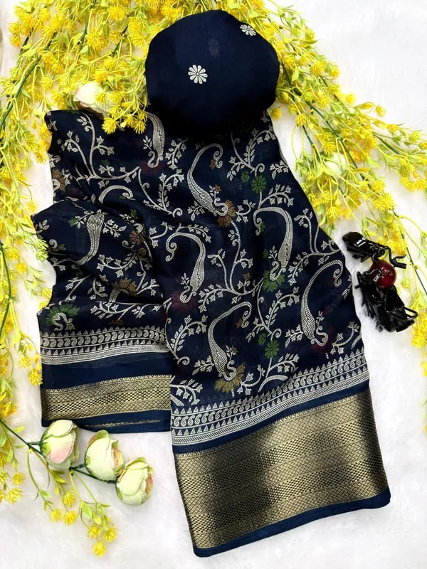 Ajrakh_Printed_Saree