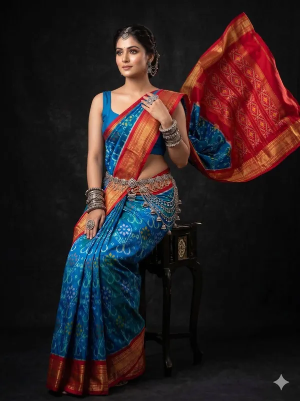 Kalamkari_Designer_Printed_And_Dolla_Silk_Fabric_Sarees