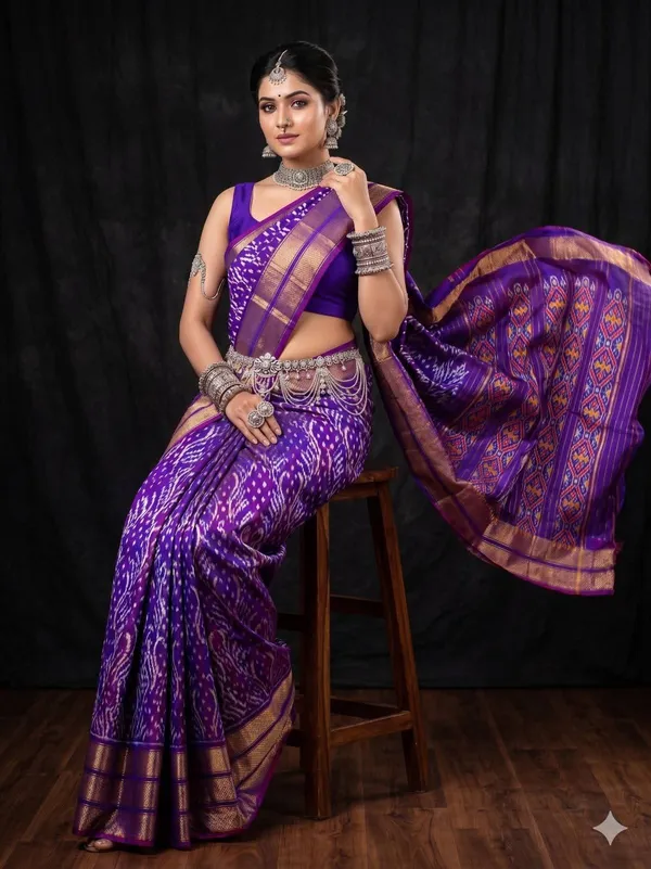 Kalamkari_Designer_Printed_And_Dolla_Silk_Fabric_Sarees