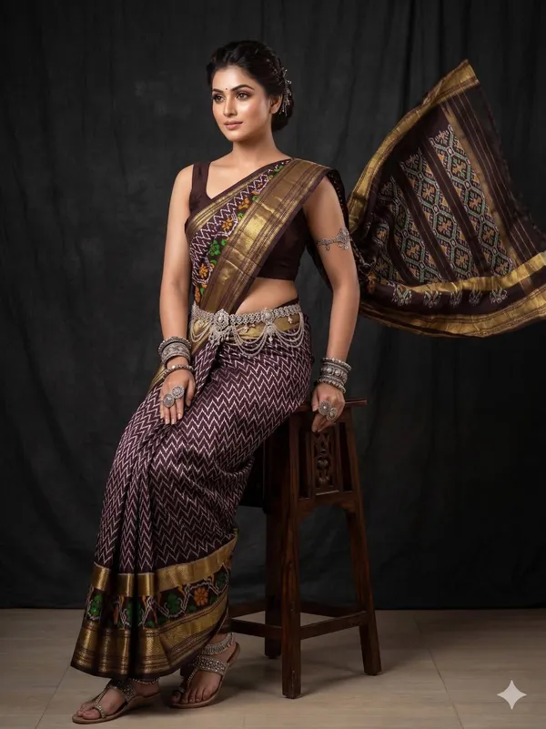 Kalamkari_Designer_Printed_And_Dolla_Silk_Fabric_Sarees