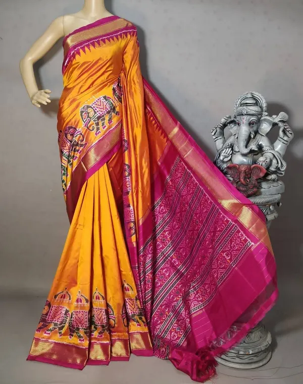 Pochampalli_Designer_Printed_And_Dolla_Silk_Fabric_Sarees