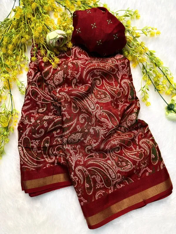 Ajrakh_Printed_Saree