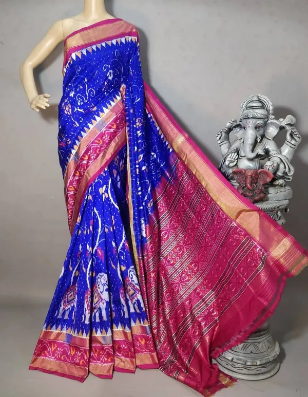 Pochampalli_Designer_Printed_And_Dolla_Silk_Fabric_Sarees