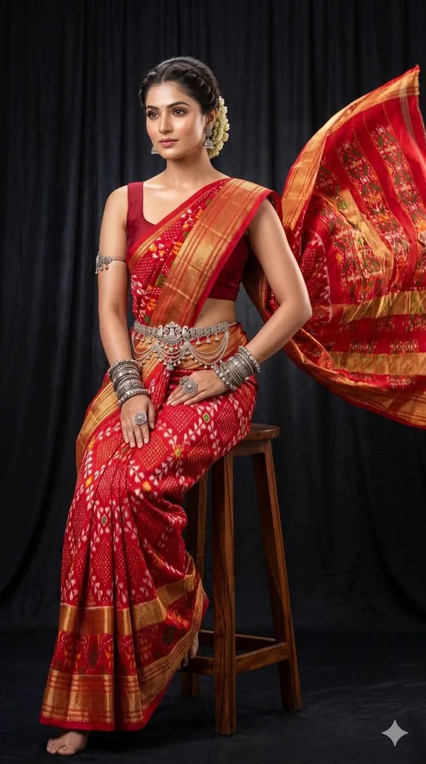 Kalamkari_Designer_Printed_And_Dolla_Silk_Fabric_Sarees