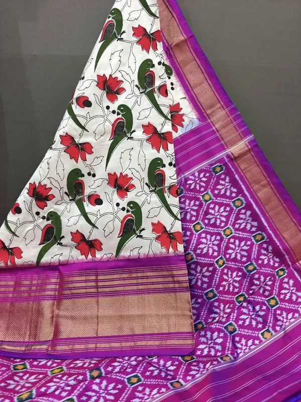 Pochammpalli_Designer_Printed_And_Dolla_Silk_Fabric_Sarees