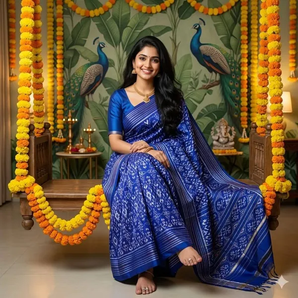 Pochampalli_Designer_Printed_And_Dolla_Silk_Fabric_Sarees