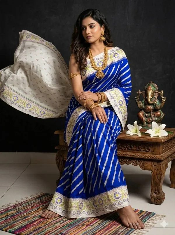 Pochammpalli_Designer_Printed_And_Dolla_Silk_Fabric_Sarees