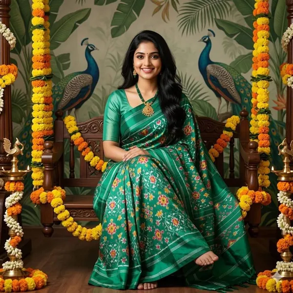 Pochampalli_Designer_Printed_And_Dolla_Silk_Fabric_Sarees