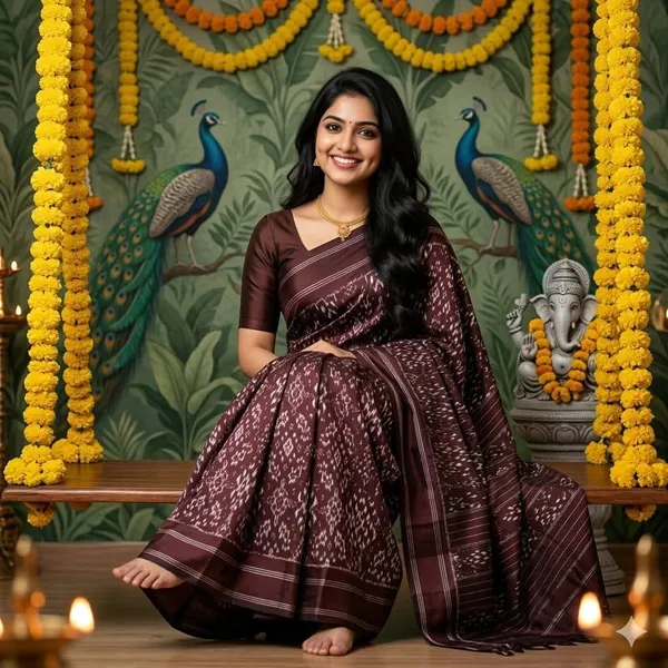 Pochampalli_Designer_Printed_And_Dolla_Silk_Fabric_Sarees