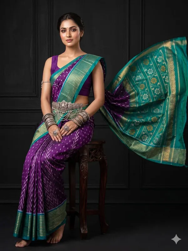 Kalamkari_Designer_Printed_And_Dolla_Silk_Fabric_Sarees