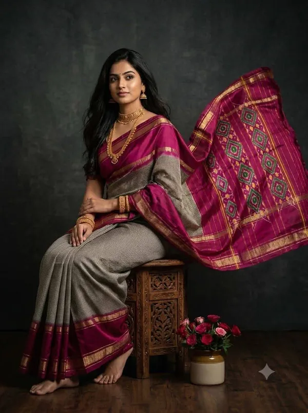 Pochammpalli_Designer_Printed_And_Dolla_Silk_Fabric_Sarees