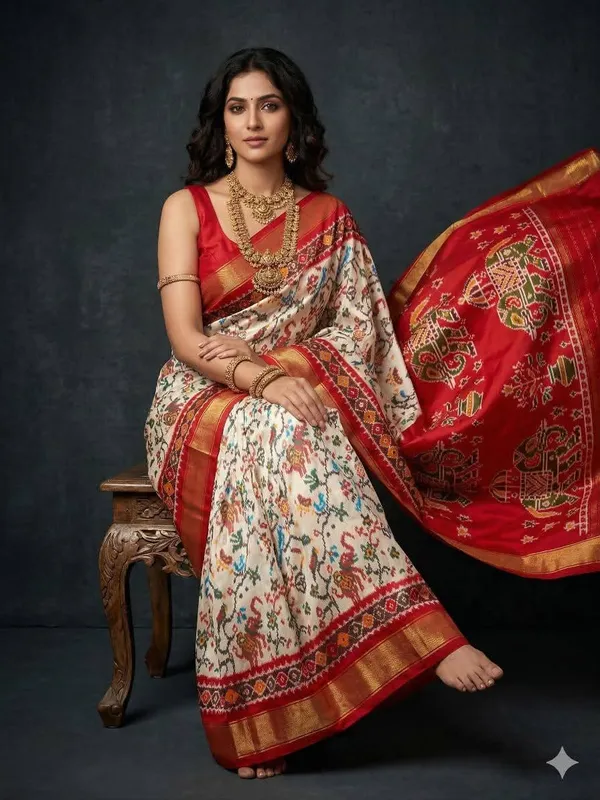 Kalamkari_Designer_Printed_And_Dolla_Silk_Fabric_Sarees